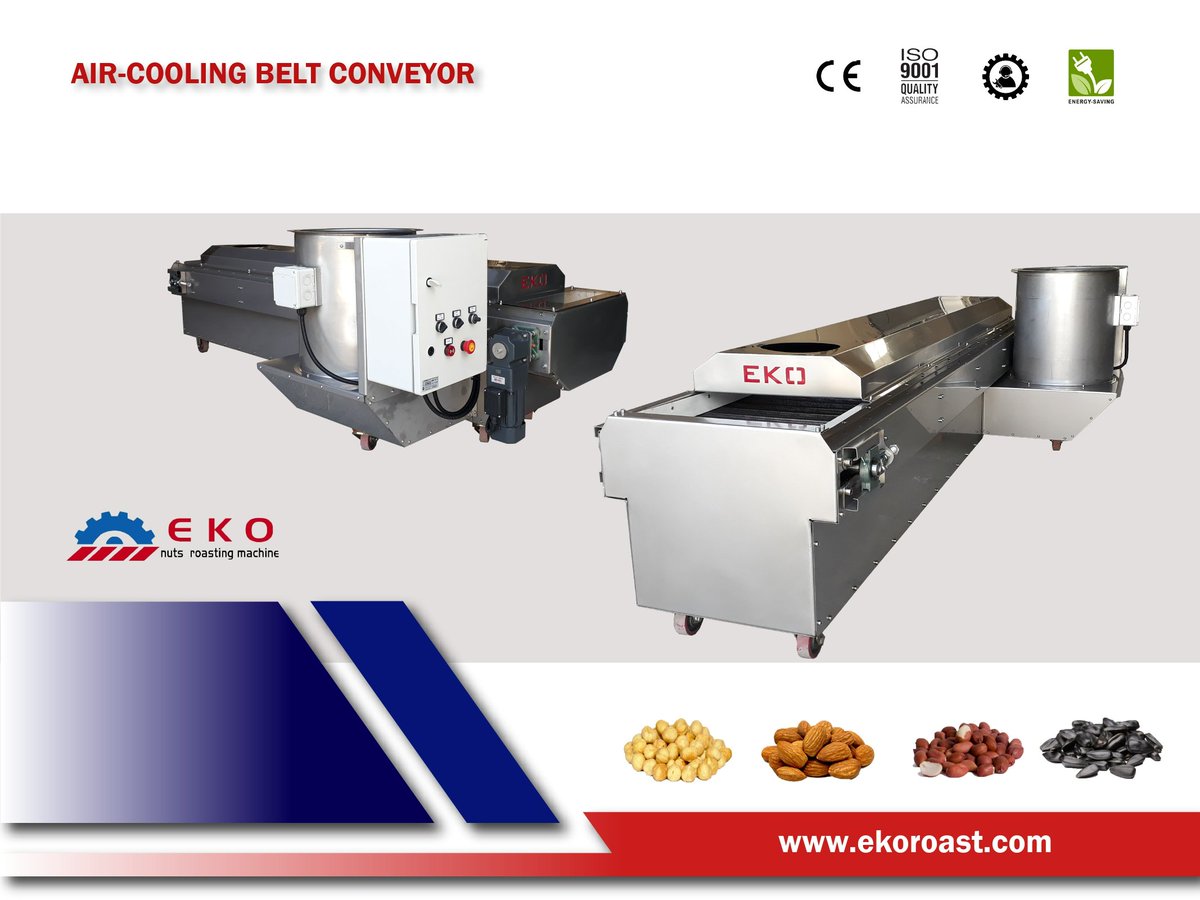 ekoroast's tweet image. Ekoroast Cooling conveyor for nuts and seeds
🌎ekoroast.com
📧export@ekoroast.com
📲+ (90) 532 723 15 14(English)
📲+ (90) 539 854 50 30(Russian)
📲+ (90) 539 440 26 96(Arabic &amp;amp; French)
#coolingconveyor #Ekoroast #nutroastermachine #nutsroastingmachine #coolingmachine