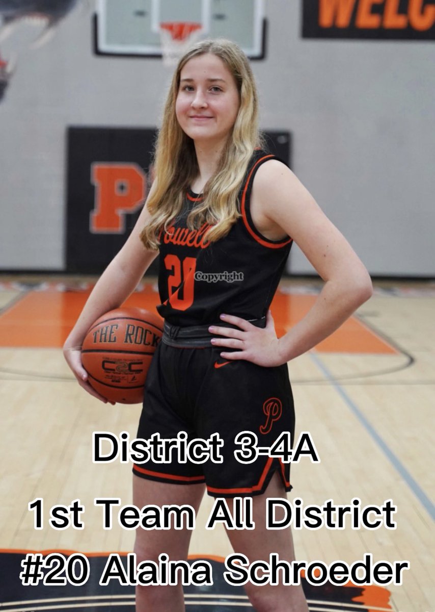 1st Team All District - Adisyn Smith, Reese Rolen, and Alaina Schroeder