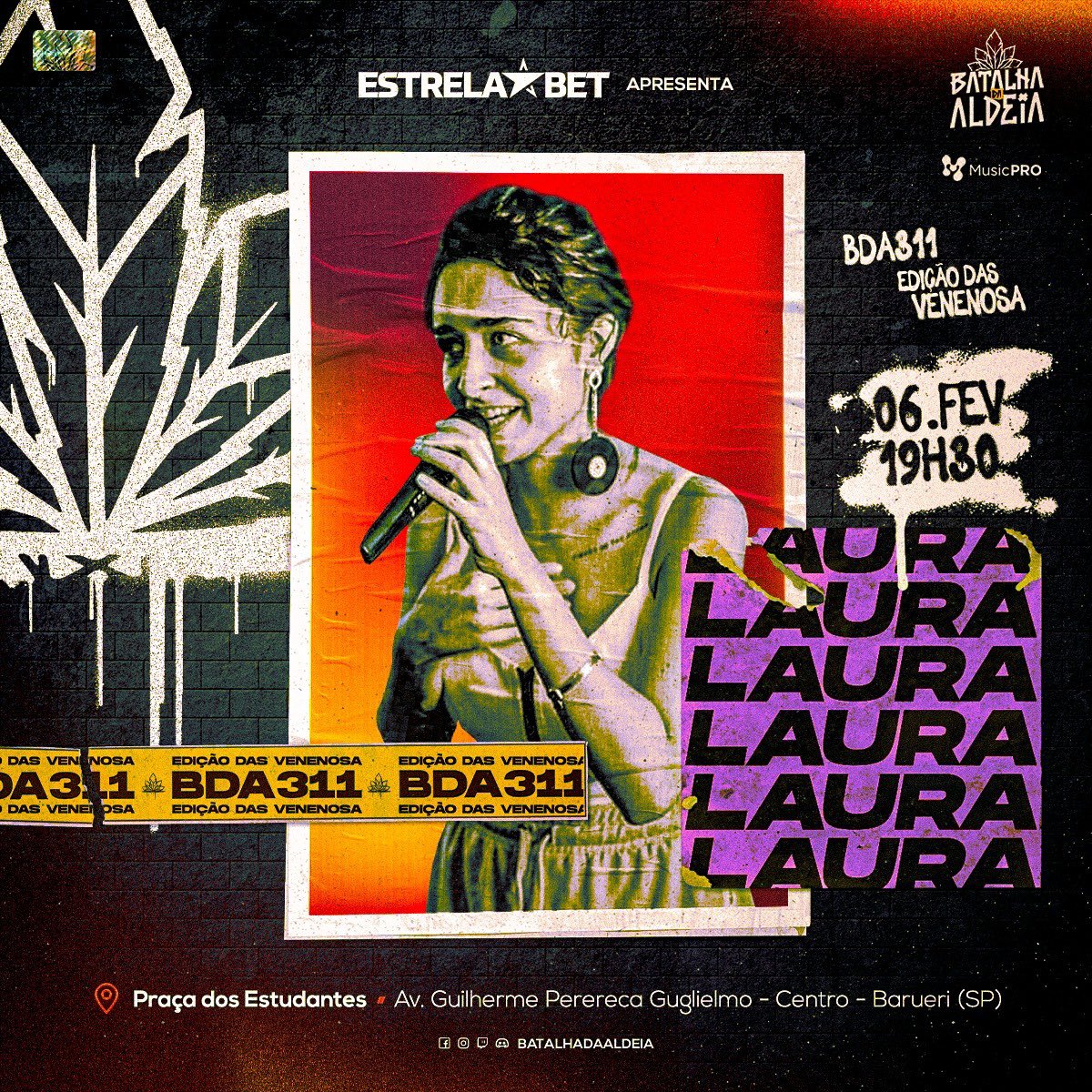 batalhadaldeia's tweet photo. LAURA CONFIRMADA!
Essa braba já mandou muito corte na BDV com seu freestyle afiado! Laura chega como umas das confirmadas, e vai dar tudo de si pra garantir a folhinha!
#batalhadaaldeia #bda311 #freestyle https://t.co/ftxTb6ke87