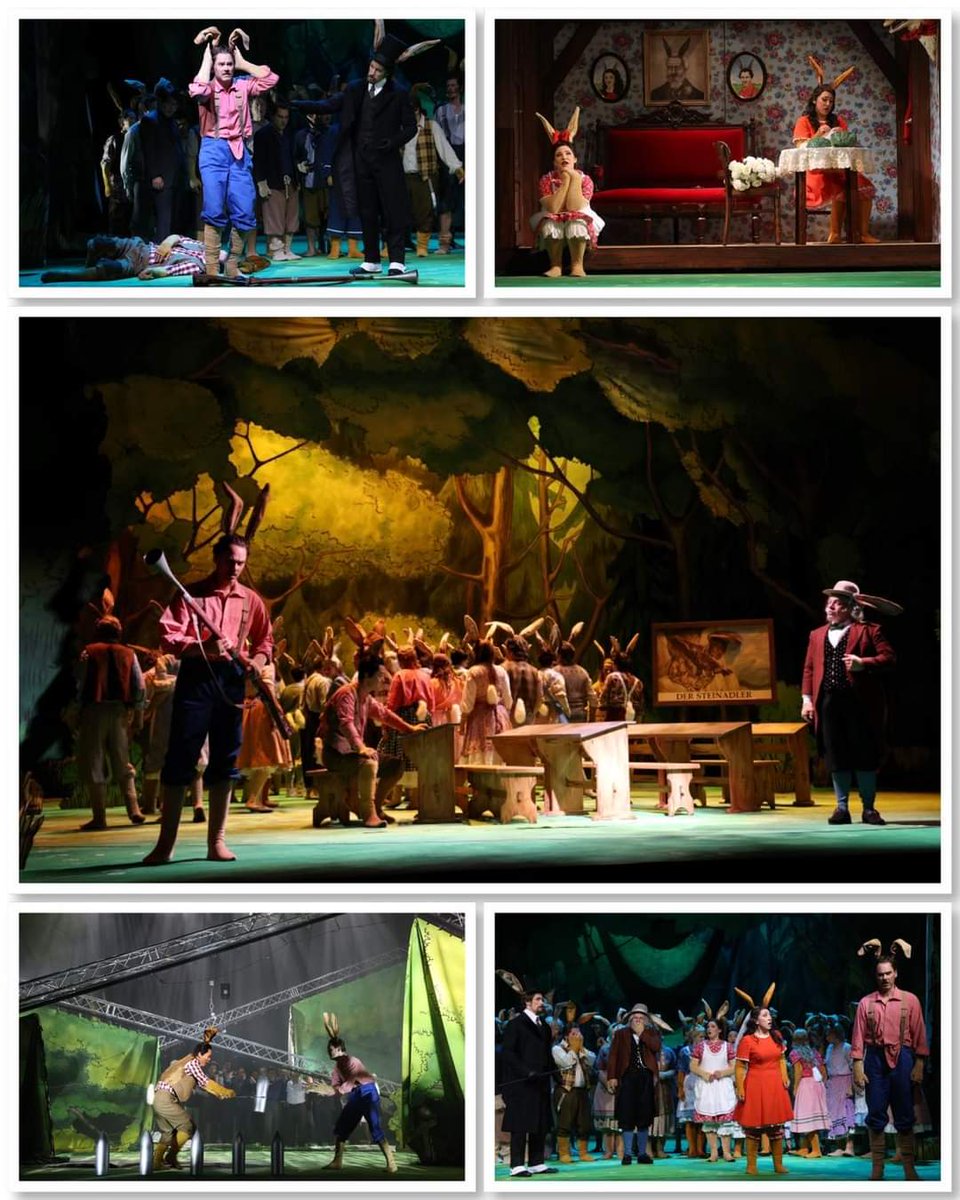 TONIGHT - PREMIERE of Weber's opera DER FREISCHÜTZ <a href="/theaterhagen/">theaterhagen</a>!!!  Come see and hear a different version of DIE HÄSCHENSCHULE than author Albert Sixtus (1892-1956) &amp; Illustrator Fritz Koch-Gotha (1877-1956) might have imagined...