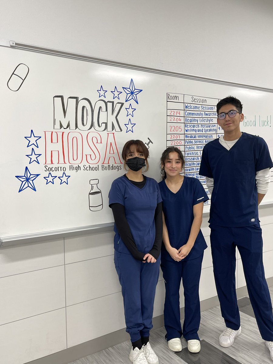 MOCK HOSA competition for our HPA students this morning. Getting ready for regional competition later this month. It’s great to have such commitment from our community member that helped us judge today. Our students appreciate your feedback!