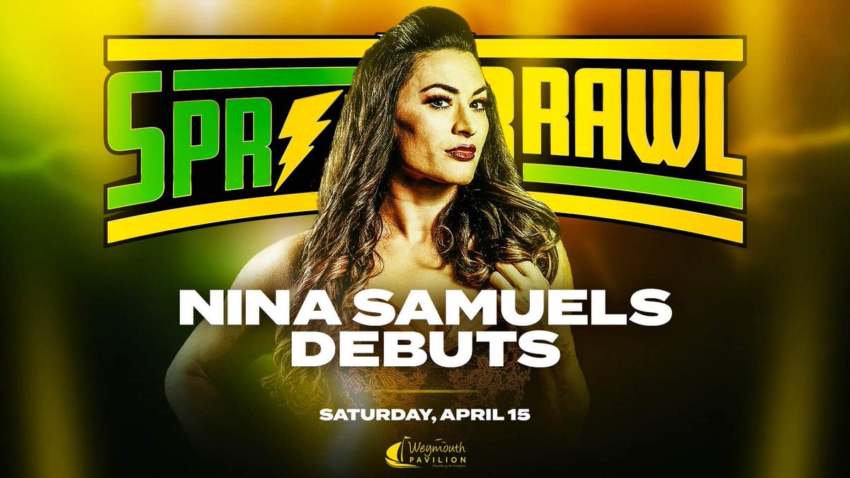 DaleClark136's tweet photo. So looking forward to seeing @NinaSamuels123 debut for @UltimateProUK #SpringBrawl https://t.co/sEKbsMWJiI