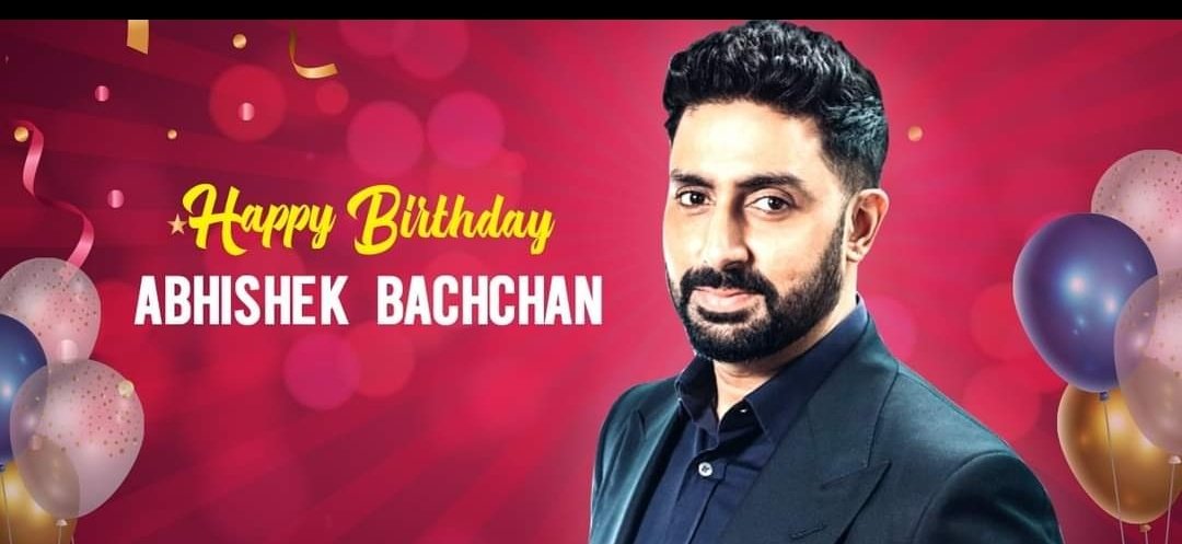 ArunPan9315's tweet photo. Wish You Many Many Happy Returns Of The Day Famous Actor Abhishek Bachchan.
Pray to God that you may live long and be healthy and happy forever.
🎂🎂🎂🎂
@juniorbachchan
@SrBachchan
#happybirthdayabhishekbachchan
#AB47
#HBDAbhishekBachchan https://t.co/H0UUC7Q0p6