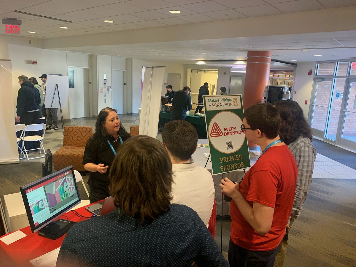 AIM_Inc_'s tweet photo. Students are taking aim at solving #supplychain challenges at the #MakeitWright #Hackathon at @wrightstate! #tech #learning https://t.co/aRAAefEPaR