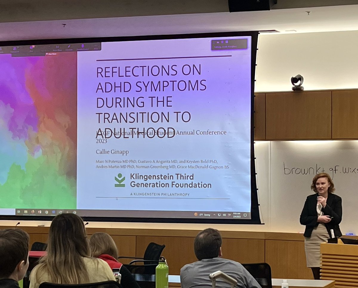 CallieGinapp's tweet photo. So fortunate to have the opportunity to present at the KTGF Child and Adolescent Psychiatry National Medical Student Conference! https://t.co/jKXuV9CjYN