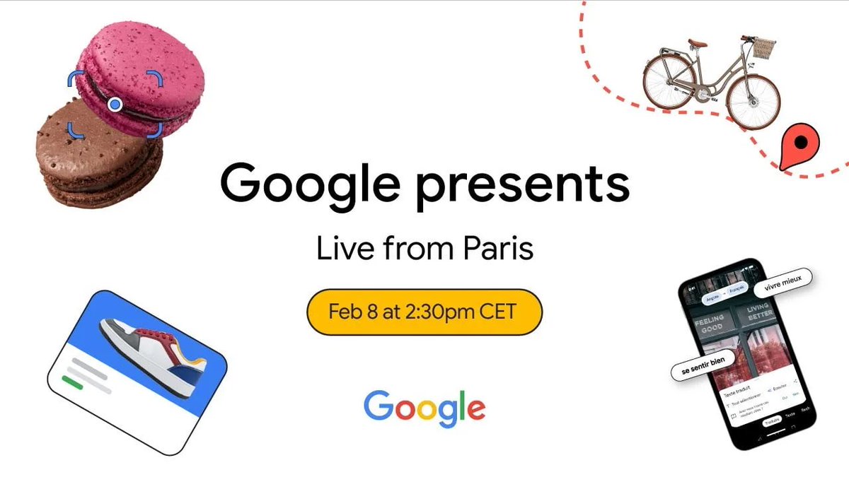 The_DailyGizmo's tweet photo. πOn Wednesday February 8th Google will be hosting a Search and AI event live from Paris
Sponsored by @KoolBargains
#google #chatgpt #searchandai #artificialintelligence https://t.co/3yYQBHdMdg