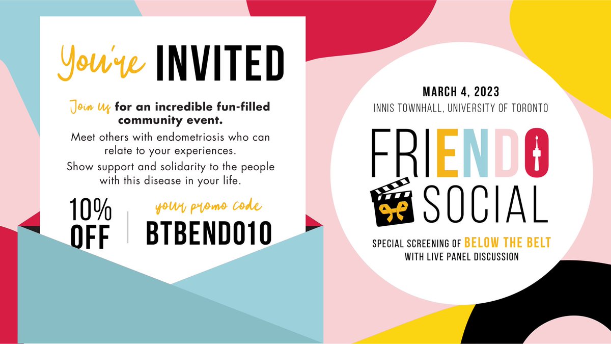 So honored to be a panelist for #endometriosis #BelowTheBeltTO event in Toronto. Please come out to the event and show your support, take part, and meet your virtual friends in person!! Discount ends Feb 12! bit.ly/3wcrlVa