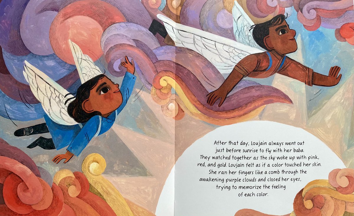 “I know I will fly — not immediately, but definitely.” 

- from Loujain Dreams of Sunflowers, written by @LinaAlhathloul & @umajmishra, with breathtaking illustrations by Rebecca Green. #FreeLoujain