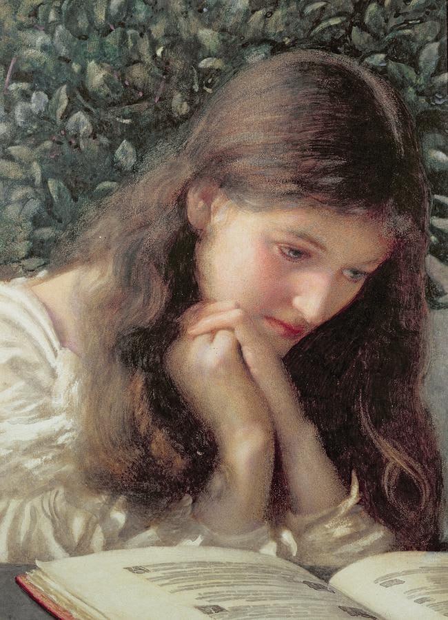 Edward Robert Hughes 'Idle Tears' 1894 #Hughes