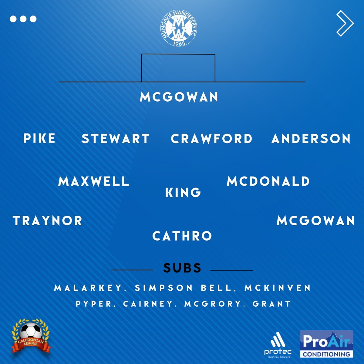 Result from today:

Brilliant result for the boys against a top side after going down to 10 men 10 mins into the 2nd half. 

Traynor snatching a deserved winner at the death.

#MTW 💙

<a href="/CaledonianAFA/">CaledonianLeague</a> <a href="/scottish_aff/">AmateurFixturesResultsSCO</a>