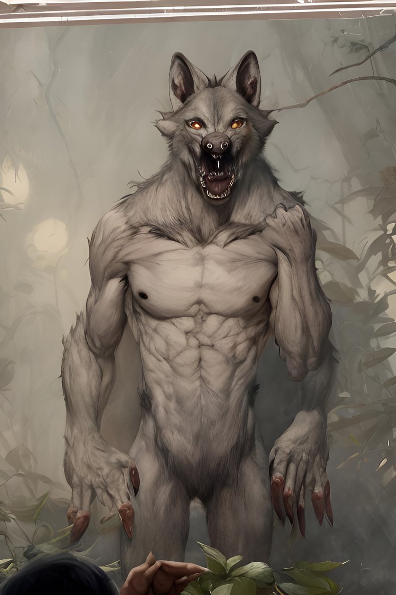 yard_dog43's tweet photo. Wolf Possession 14 | Ai Stable Diffusion

#AIart #gay #stablediffusionart #nsfw #men #male #porn #r34 #Furry #Bara #FurryArt #AIFurryArt #StableDiffusion #StableDiffusionArt https://t.co/KShekAuL0p