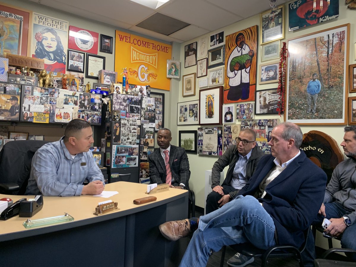 Inspiring visit to Homeboy Industries in Los Angeles.  Fr. Greg Boyle’s organization rescuing individuals from gangs.  Coming soon to Stanislaus County !!