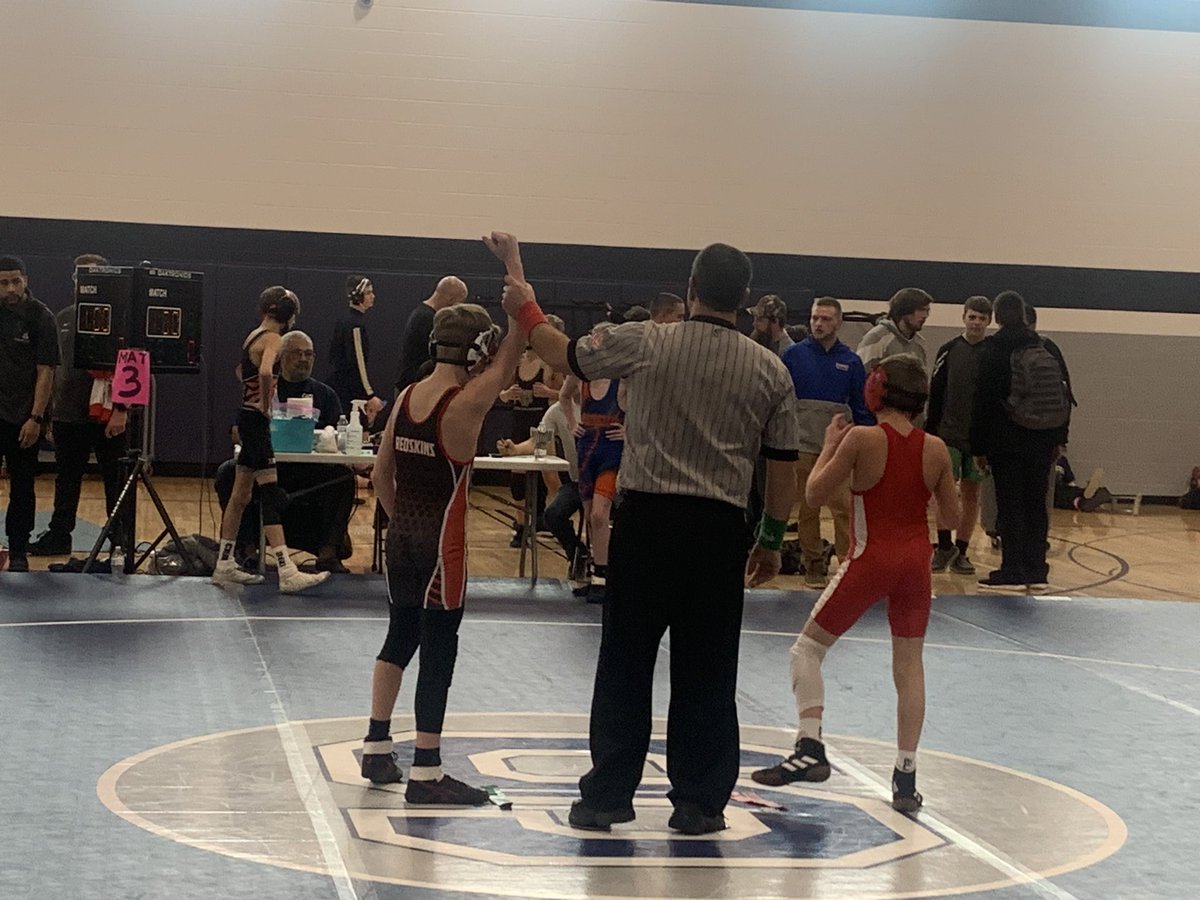 Cole Bishop secures a 5th place finish at the SBC Middle School Wrestling Champs.