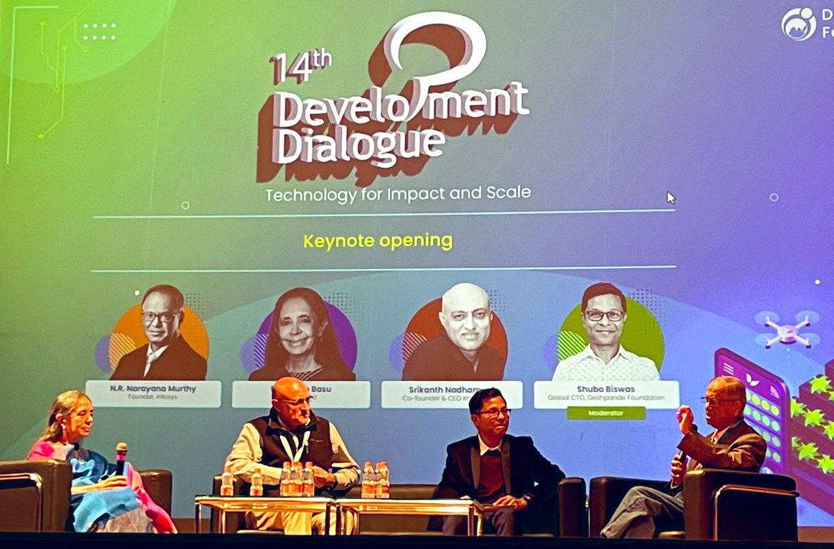jamesgodber's tweet image. Incredible panel discussion at @DeshpandeFdtn #DevelopmentDialogue in #Hubli earlier today. Inspiring to see and learn about some of the work they do to improve rural livelihoods.