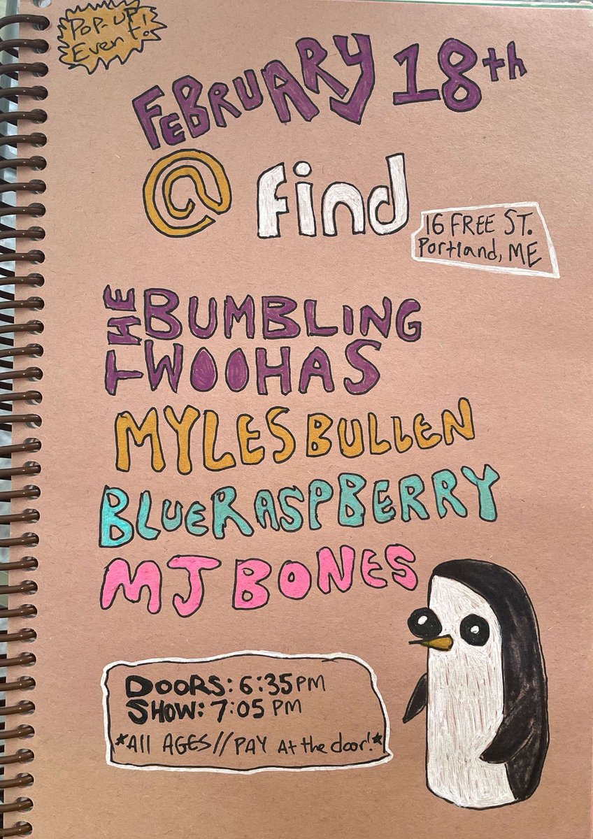 beatboxpoet's tweet photo. 2 chances to see me in portland ME this month. After these, I leave for tour !
Shows include performances by: The Bumbling Woohas, AlunarLanding, BlueRaspberry, A Day Without Love, David Yearwood, MJ Bones. Both events are all ages, 6:30pm, sliding scale entry,  located at Find https://t.co/YOXEK7so2a