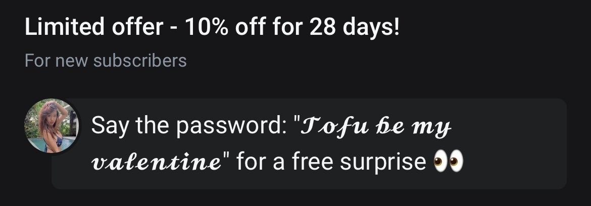 uwu tofu 🕊 on Twitter: "also if you say the secret password on my site, you’ll get a sexy, free