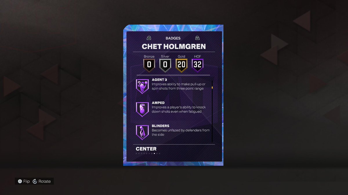 Goohwap's tweet image. 32 HOF Holo Chet 🌩 on PS 🎮
Added HOFs:
Bully
Giant slayer
Limitless takeoff
Agent 3
Blinders
Guard up
Clamp breaker
Dimer
Hyperdrive
Mismatch expert
QFS
Challenger
Glove
Menace
Off ball pest
Work horse
Brick wall
@JD_Crossover @SP2Ks @CallMeMeech_ @DFS_D0E @Floki5000 #NBA2K