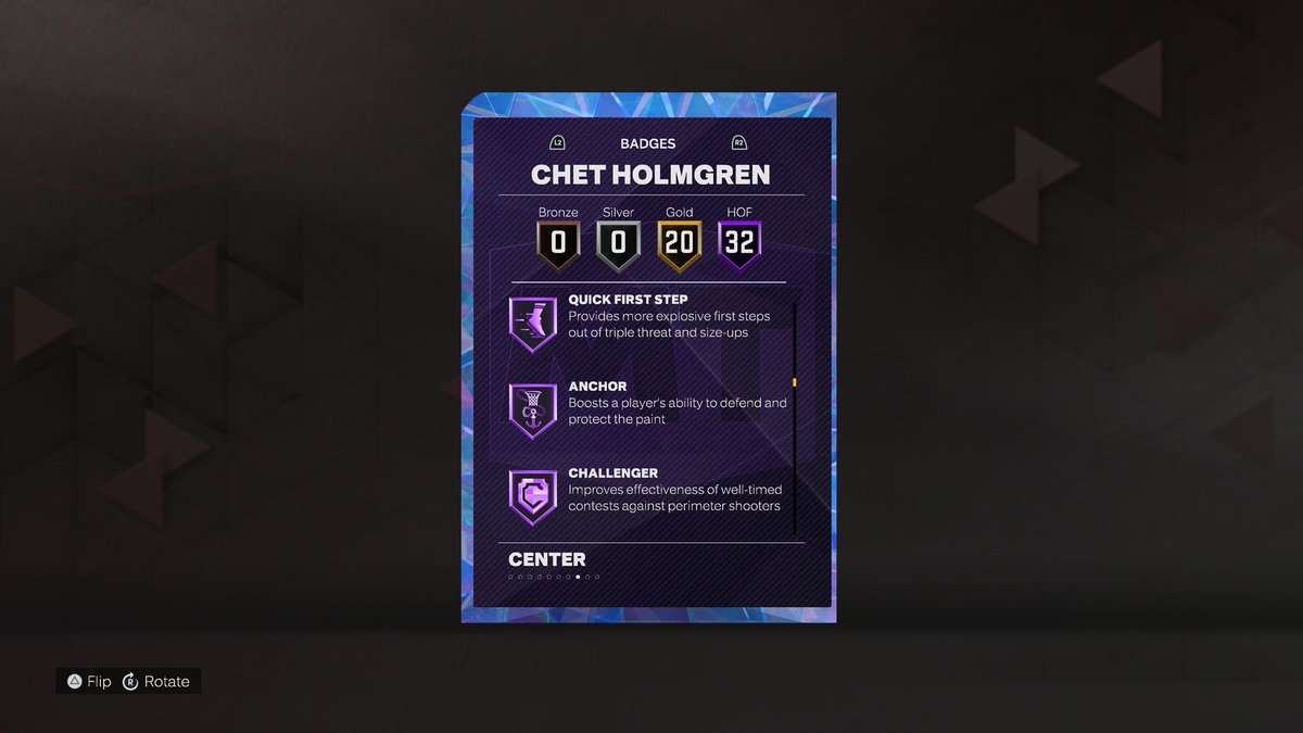 Goohwap's tweet image. 32 HOF Holo Chet 🌩 on PS 🎮
Added HOFs:
Bully
Giant slayer
Limitless takeoff
Agent 3
Blinders
Guard up
Clamp breaker
Dimer
Hyperdrive
Mismatch expert
QFS
Challenger
Glove
Menace
Off ball pest
Work horse
Brick wall
@JD_Crossover @SP2Ks @CallMeMeech_ @DFS_D0E @Floki5000 #NBA2K