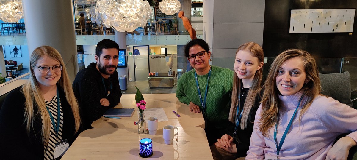 So very much enjoyed mentoring Master's and Bachelor's students from Iceland, Finland and Norway with backgrounds in Marine Engineering, Marine Protected Areas, and Biology as part of the <a href="/arcticfrontiers/">Arctic Frontiers</a> student forum! 😃😃❄️❄️