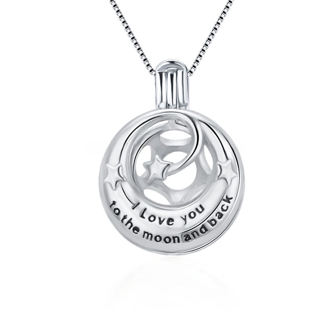 Find the perfect Valentine's Day gift like this unique and stylish sterling silver round pendant set featuring a special message. Perfect for holding precious gemstones, this pendant is made with high-quality silver and features a delicate cage design. bit.ly/40rlFVg