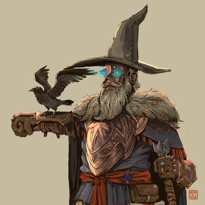 Robern-On a first glance, enemy soldiers think that Robern must be some burly footsoldier that stole a wizard hat. The second mistake they make is thinking they are safe.#dungeonsanddragons #DnDcharacter 
