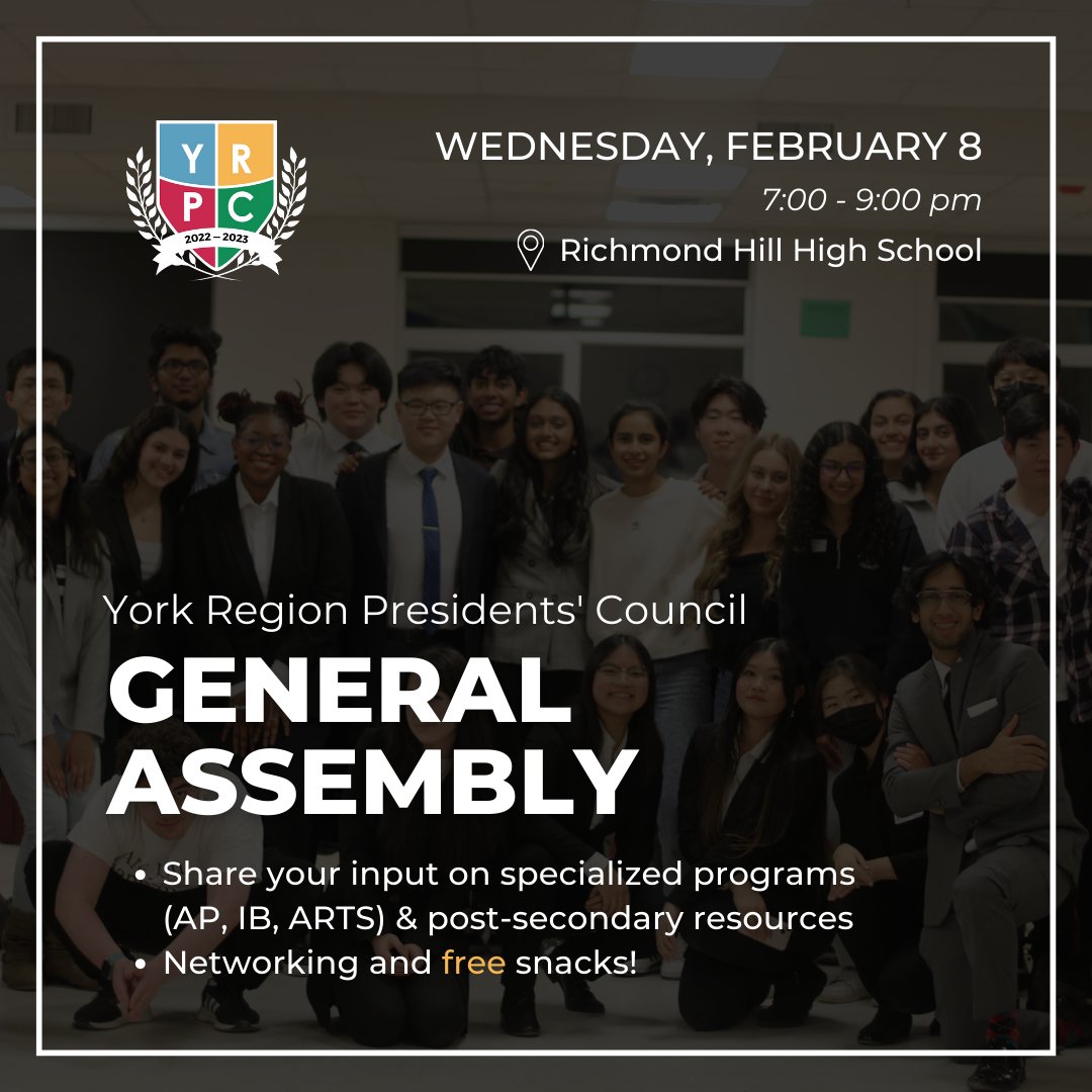 York Region Presidents' Council tweet media