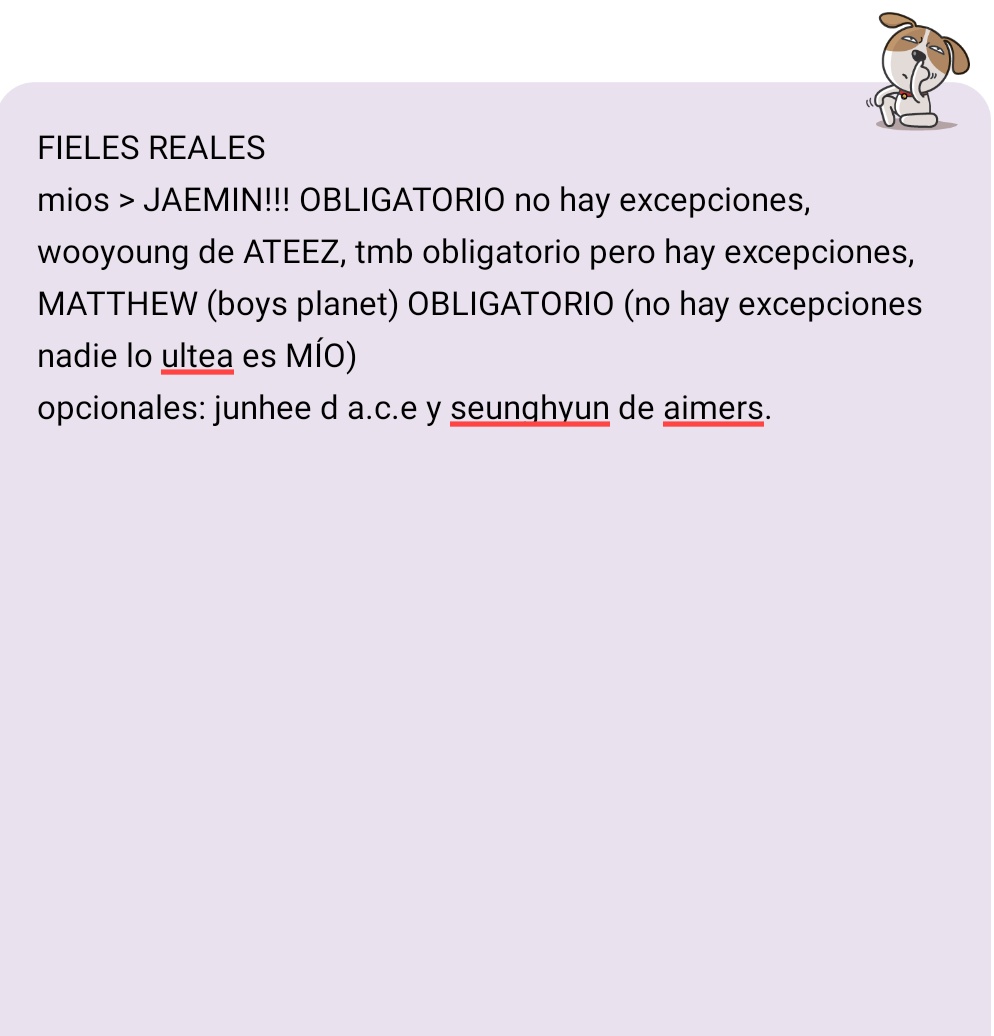 gatiqoz's tweet photo. LISTA DE FIELES (si me son fieles sólo con jaemin no pidan más d un ult pq no se los voy a poner) 
es la última q hago lo juro, no los dropie a todos solamente es q tengo muchos mutuals nuevos y los kiero anotar bien. https://t.co/2sK84KUC1w