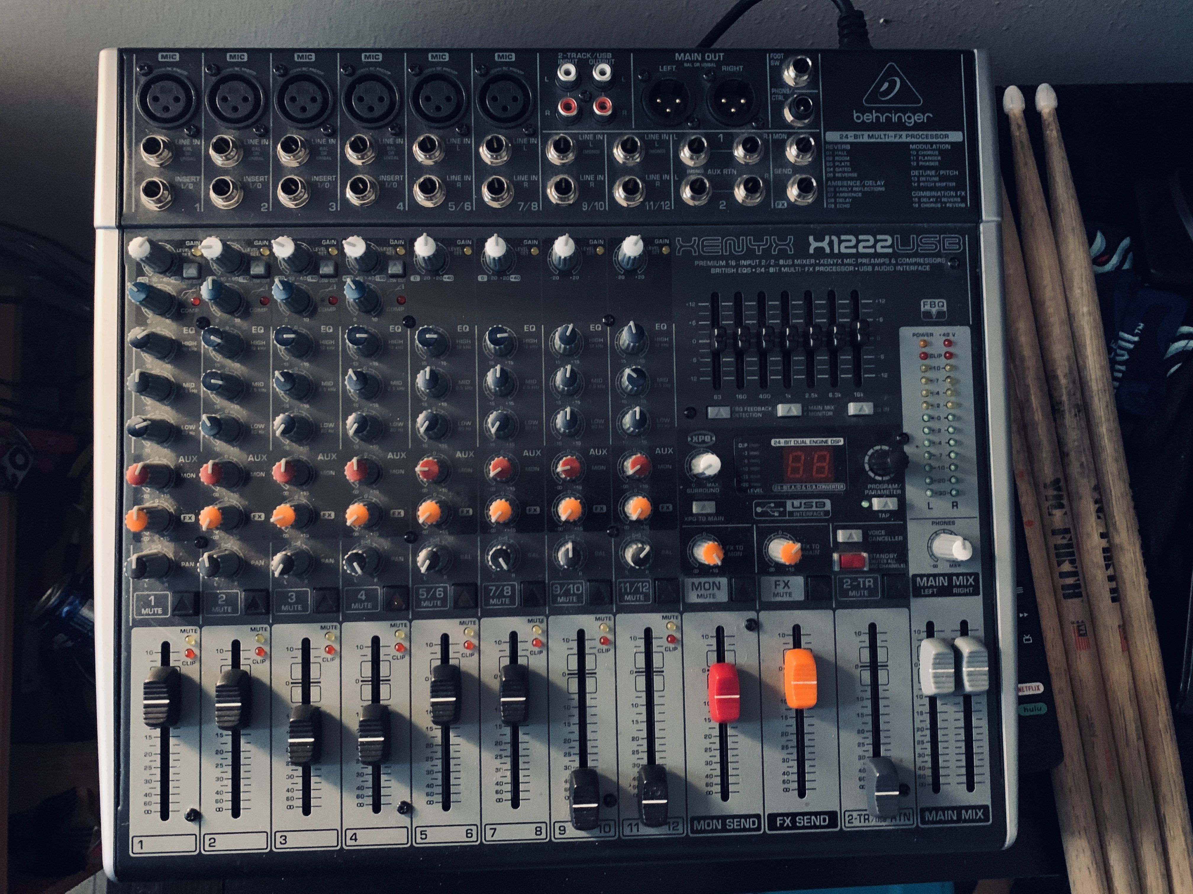 DottyHack on Twitter "Out with the old (Behringer Xenyx 1222) in with