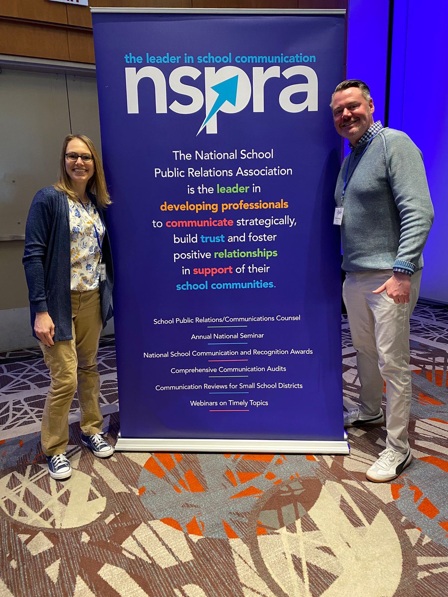 Almowry's tweet photo. Thanks to @NSPRA for creating this opportunity for school PR leaders from around the country to meet, collaborate, &amp; learn at the #PresidentsSummit @PGallaway827 &amp; I were proud to represent Ohio &amp; @OHSPRA https://t.co/ygItmEDUWd