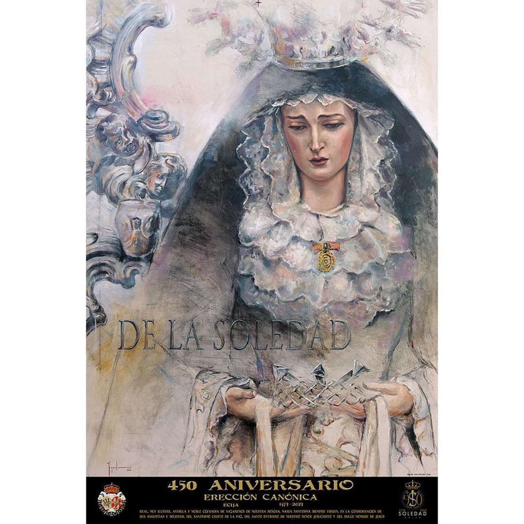 Presentado el CARTEL CONMEMORATIVO del 450 ANIVERSARIO de la HERMANDAD de la SOLEDAD. 

Obra realizada por: <a href="/MartinDeSoto/">Agustin_Ecijano</a>

#TDSCofrade #ecija #sevilla <a href="/Ecija_Sevilla/">Ecija-Sevilla</a> #extraordinariasoledad #arte