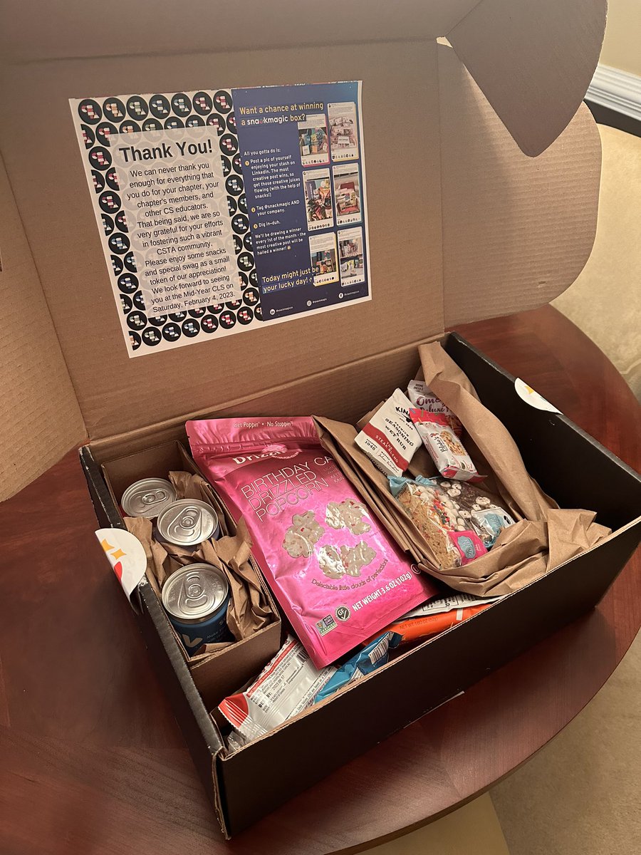 tavia_73's tweet photo. When you order all birthday snacks for the @csteachersorg Mid Year Chapter Leader conference. #cstaga #csislife https://t.co/q6Hr9xSJ67