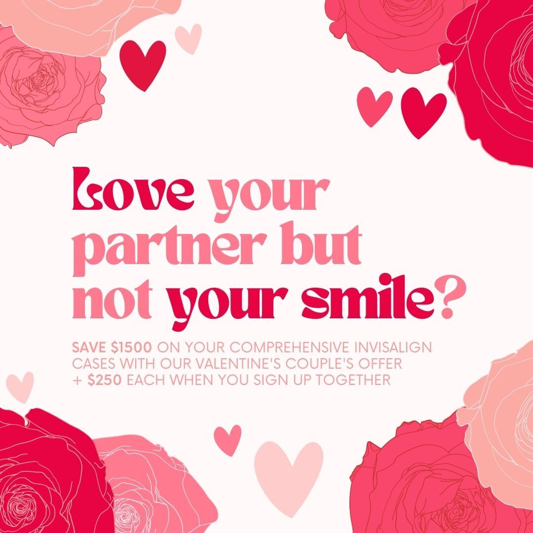 💖Why wait to LOVE YOUR SMILE 😍 You & your partner can save up to $2000 on Invisalign 😁 Until 2/16/23 🗓️
☎️ (408) 247-8080
#BittnerFamilyDentalGroup #smile #love #Campbell #Milpitas #InvisalignSmile #valentinesgiftidea #loveyourself #lovelife