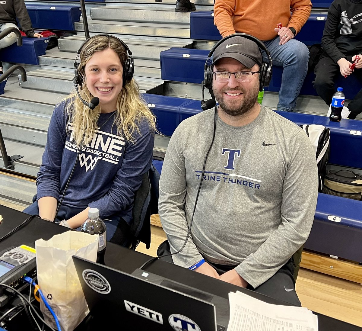 TrineVoice's tweet photo. Join @sammers2001 and I for @TrineThunderMBB coming up next!         https://t.co/O2O6RO6uK4 https://t.co/vNSBt0HI5r