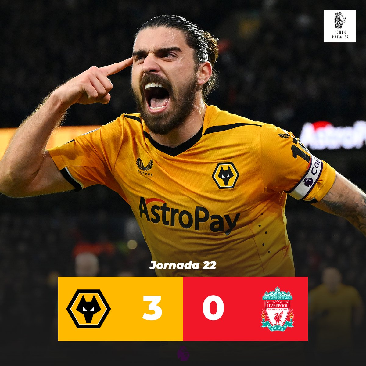 FondoPremier's tweet photo. 📌 Manchester United 2-1 Crystal Palace
📌 Wolves 3-0 Liverpool
📌 Newcastle 1-1 West Ham https://t.co/B1pPEMFYfa