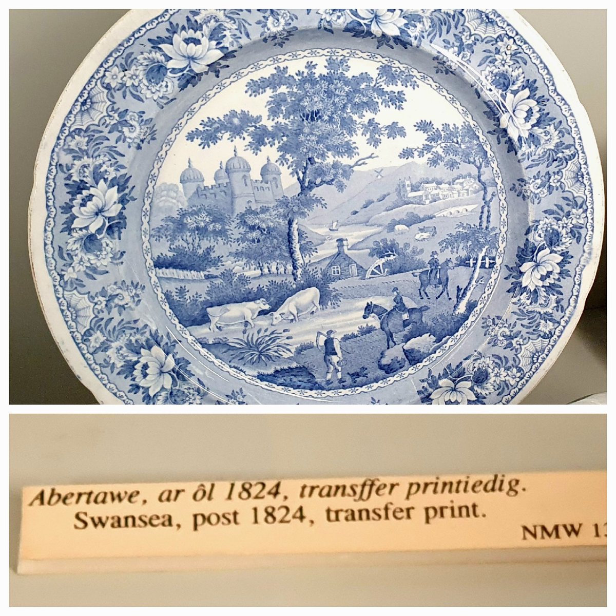 A shared heritage - found the 'Ladies of Llangollen' riding in the countryside hiding in plain sight in the @BangorUni #ceramics collection #transfer #collection #LGBTQ #IrelandWales #Kilkenny #Ireland #Wales #LGBTQHistoryMonth #IrishHistory #WelshHistory