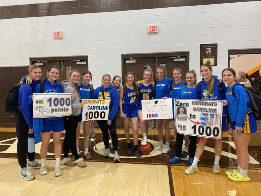Final: Newcath 44 Roger Bacon 36 

🏀Caroline Eaglin 26 points
🏀Joelle Kinnett 6 points 
🏀Katelyn Brannen 5 points 
🏀Delaney Green 5 points 
🏀Kori Reckers 2 points

Congrats to So. Caroline Eaglin on joining the 1,000 point club!! 💪🐴