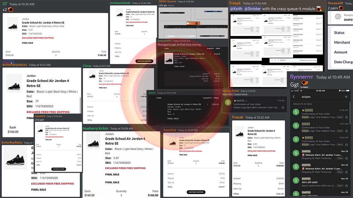 GGT will finally be doing 🚨Limited Group Buys🚨 before the Jordan 4 Drops! Tell your Group Owners to Fill this Form: forms.gle/b5rfZpjQD6ck3a… ✅Sneaker & Retail Modules ✅Raffles ✅Universal Queue-It Bypass ✅Freebie Food/Uber Eats ✅Automation Modes 🎁All In One $49, $33 p/m