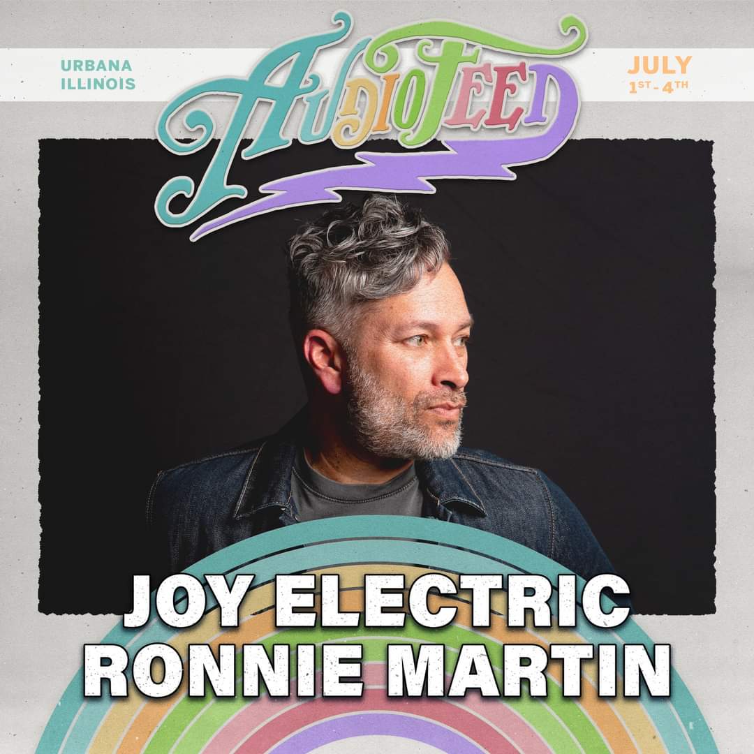 Break out your Mono Synth as we welcome Ronnie Martin / Joy Electric to Audiofeed for his first show since 2010!

Let's make this the most joy filled July yet.
Tickets available at audiofeedfestival.com