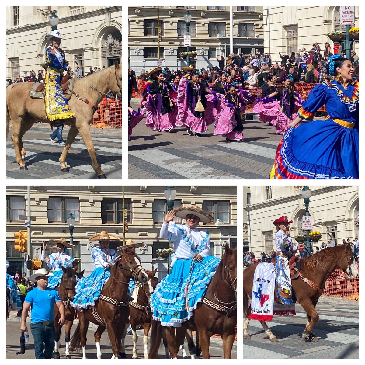 msblackap's tweet photo. What great weather to watch the Western Heritage Parade & Cattle Drive at the Alamo! #letsrodeoSA @SanAntonioRodeo https://t.co/6HzGKEeNVF