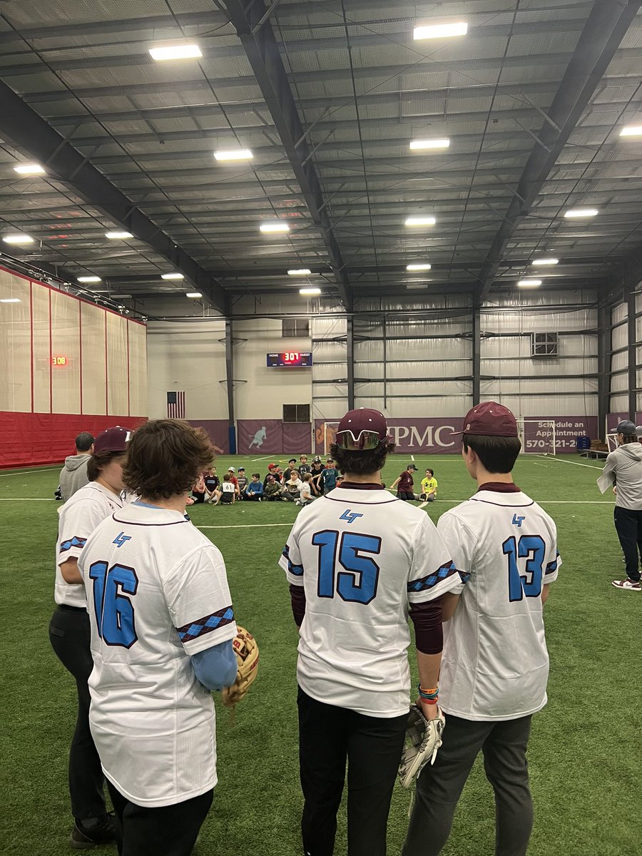 Some lancers helping out at the Loyalsock Little League try outs. #roots