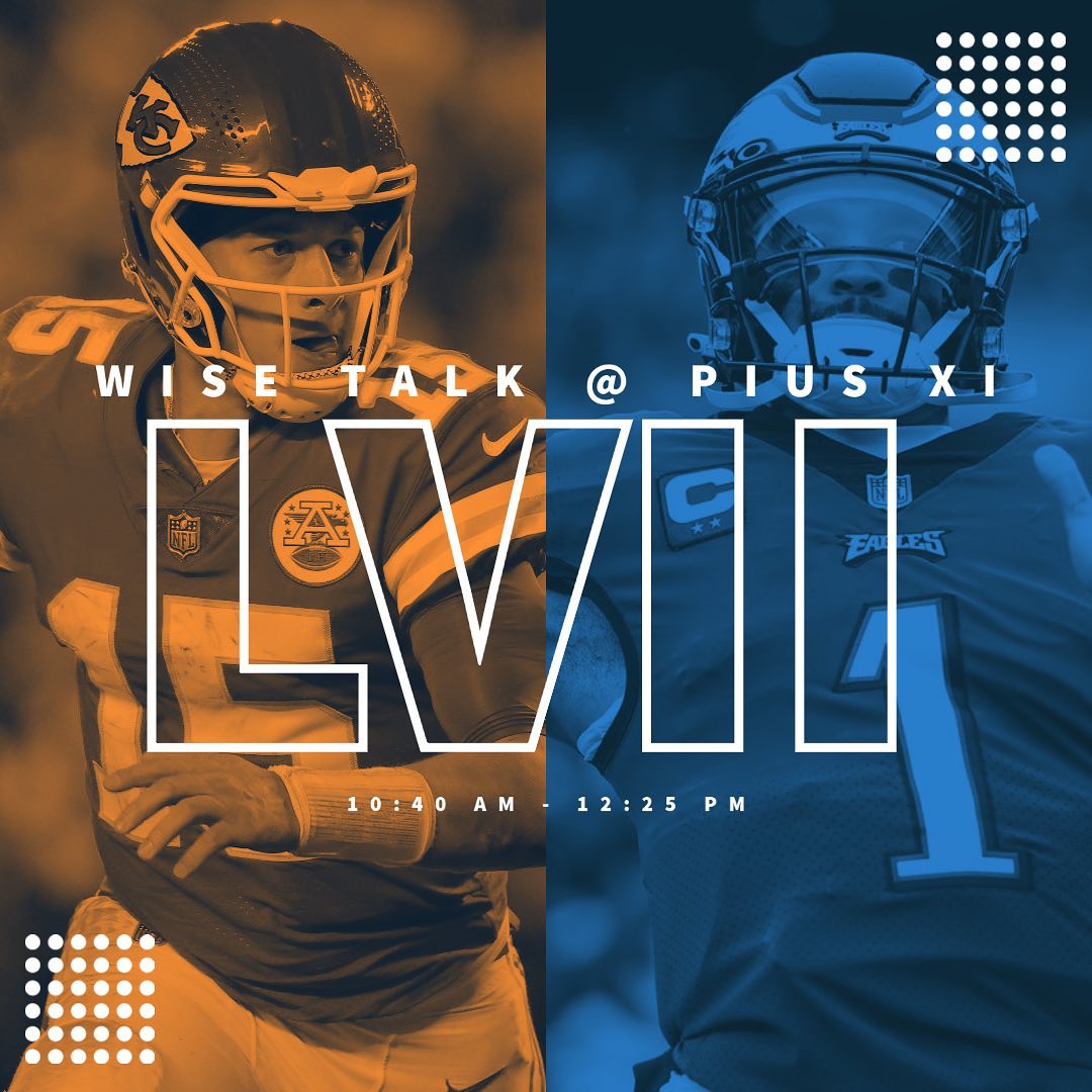 WiseMediaWMN's tweet image. BREAKING: On Thursday, February 9, Wise Talk will host a Super Bowl Special at Pius XI High School! This will be our 4th live special at Pius! We hope to see our Pius colleagues at the event as we preview and break down the upcoming Big Game!

#thewisetalkpodcast #superbowl #expl