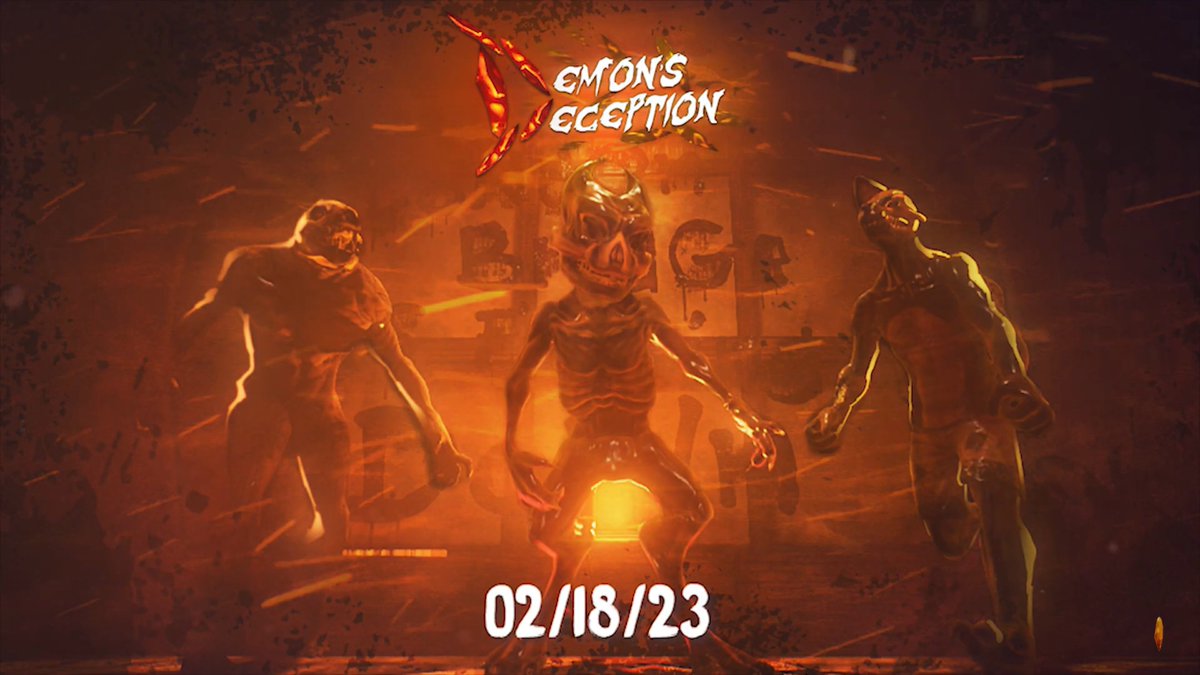 SmackNPie's tweet photo. Demon's Deception (Bendy &amp; Dark Deception FanGame) finally got an official release date:

18 February 2023 (2 weeks from now)

FanGames are now showing up, their efforts coming to fruition, or at least close to. Exciting year this will be (minus Jan)

#BENDY #darkdeception #BATDR https://t.co/IM8rOv9xSY