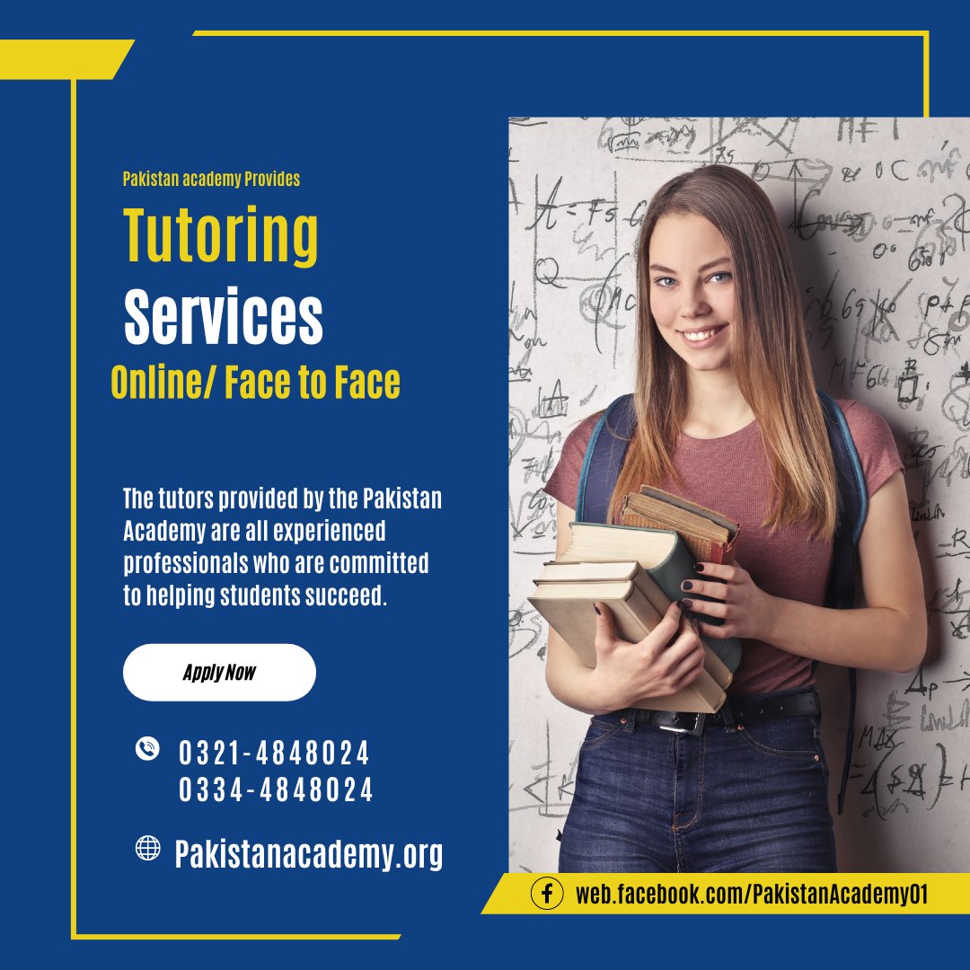 For more information contact us
at pakistanacademy.org
0321-4848024
0334-4848024
#findhometutor 
#hometutor #hometutors #hometutorial #hometutoring #Education #education #éducation #educational #educational #educationforall #educationmatters #educationispower 
 #tutoring