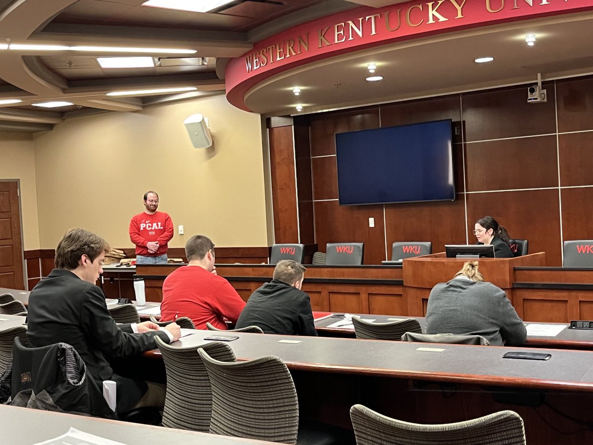 WKUPoliSci's tweet photo. Great presentations and discussion at today’s WKU Undergraduate Philosophy Conference. Thanks to ⁦@LogicalAtomist⁩ for putting everything together and the student participants for making it a success! #IamPCAL ⁦@WKUPcal⁩ ⁦@PhilToppers⁩ ⁦@WKU https://t.co/KVRWLeTIyO