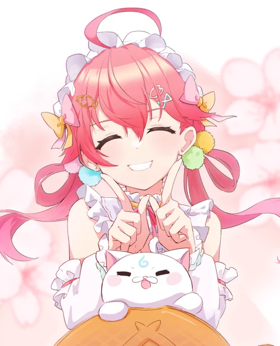( ^_  ̫ _^) いつも元気をくれてありがとうにぇ、みこち#miko_Art #おいでよみこち 