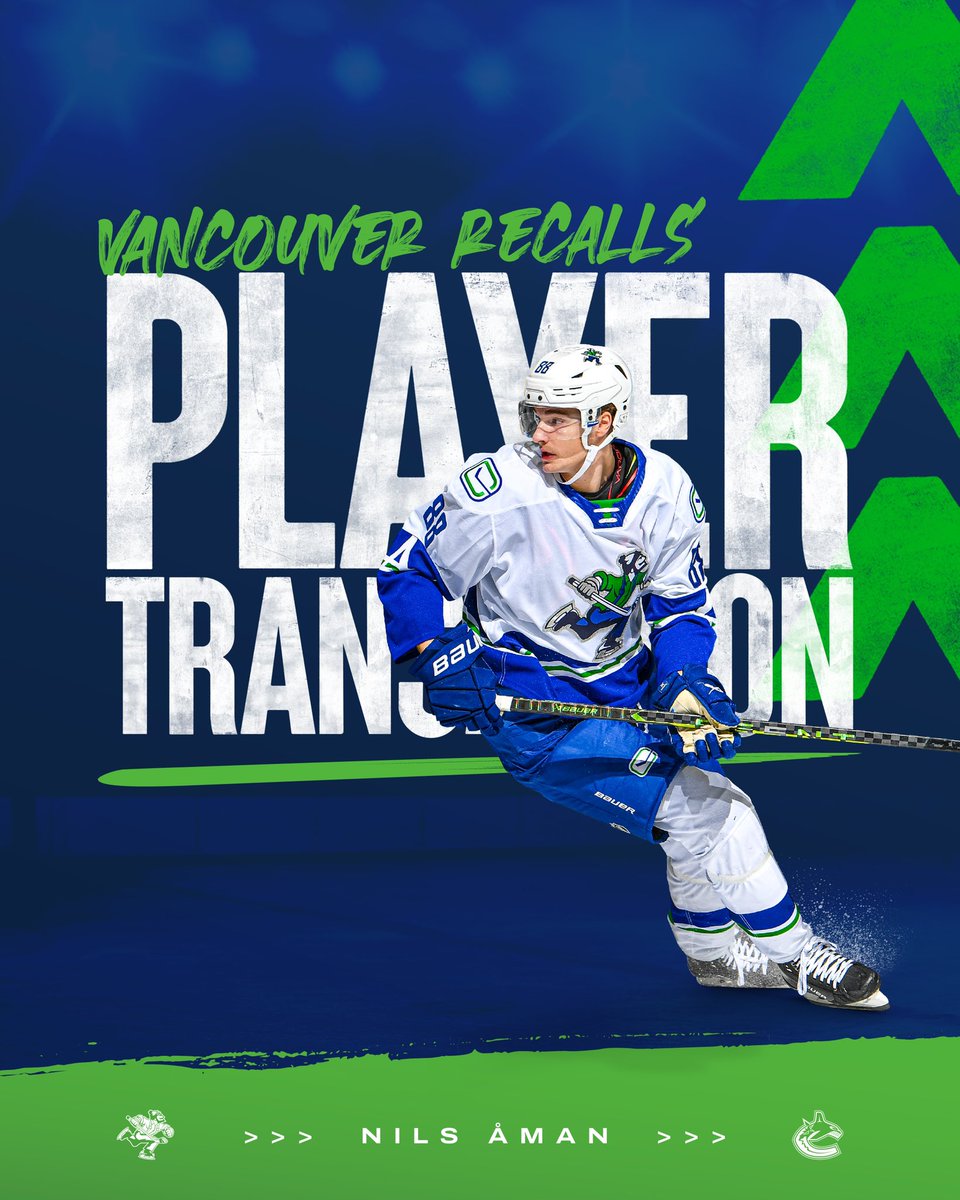 Congrats Vasily, Phil and Nils! 🥳

Good luck up in Vancouver! 🎉

General Manager Patrik Allvin announced today that Forwards Vasily Podkolzin, Phillip Di Giuseppe and Nils Åman have been recalled from Abbotsford (AHL).