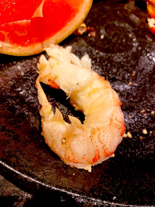 これは綺麗に剥けた伊勢海老 