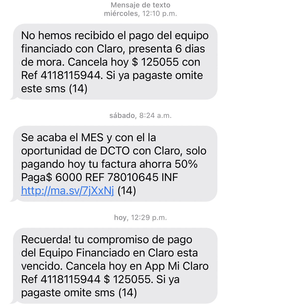 Dos meses llevo con un nuevo plan pospago. Los mismos dos meses que me están cobrando las deudas de un tercero. <a href="/ClaroColombia/">Claro Colombia</a> me responde que lo solucionan en tantos días y  NADA. Llamadas cada hora 😡😡😡😡🤬🤬🤬🤬 #acoso