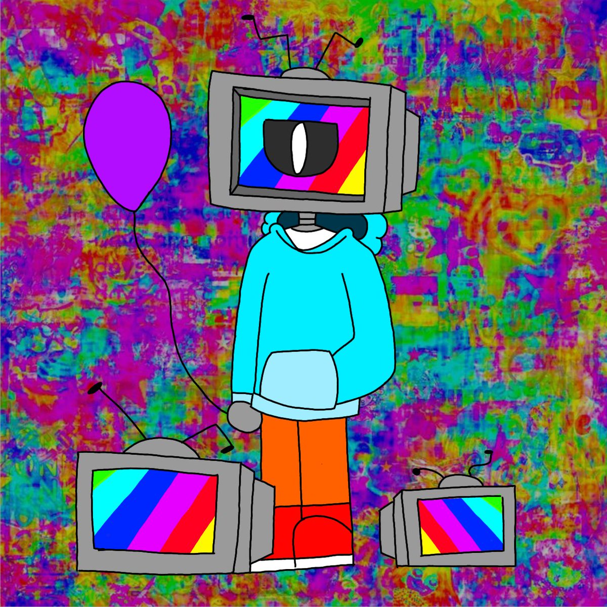 Jamesft18's tweet photo. ¡Buenas! Hace no mucho estuve dibujando un nuevo personaje.

Os presento a Post, un robot que utiliza una televisión de cabeza. Quise darle un estilo weircore o webcore, pero no salió bien.

#art #drawing #illustration #sketch #pencilart #dibujo #ilustracion #dibujoconlapiz #Art https://t.co/GIWmqhcMfq