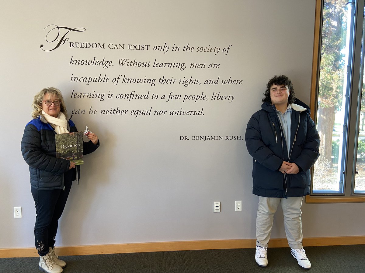 SamPaolini2's tweet photo. Just had an amazing visit up at Dickinson College!! Huge thanks to @DCcoachSchuck  for an awesome visit of this beautiful campus!! https://t.co/pbXkW2TG2S